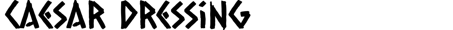 Caesar Dressing Font preview