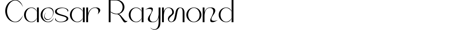 Caesar Raymond Font preview