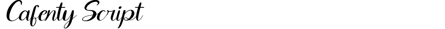 Cafenty Script Font preview