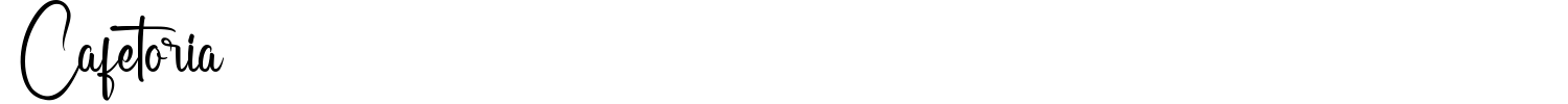 Cafetoria Font preview