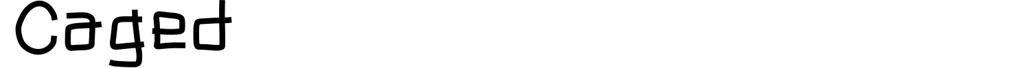 Caged Font preview