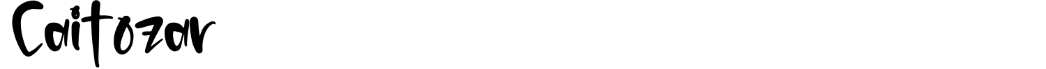 Caitozar Font preview