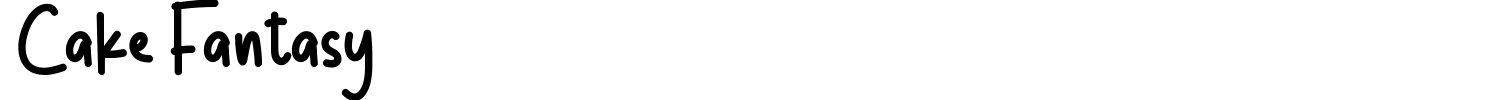 Cake Fantasy Font preview