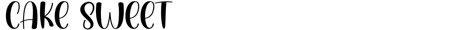 Cake Sweet Font preview
