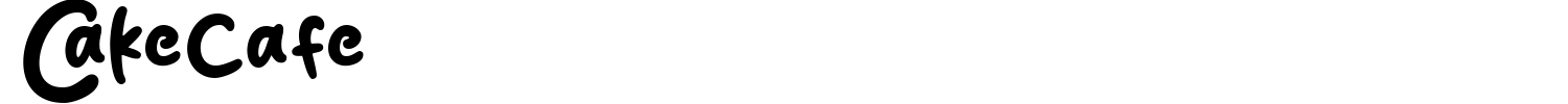 Cakecafe Font preview