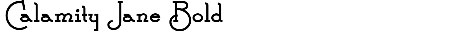 Calamity Jane Bold Font preview