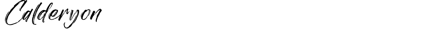 Calderyon Font preview