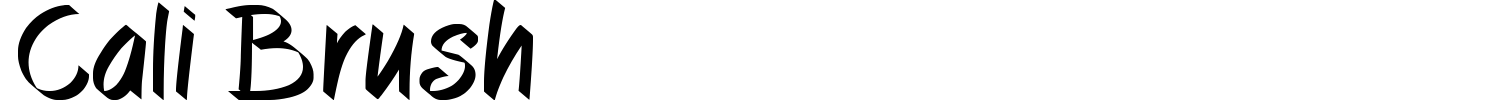 Cali Brush Font preview