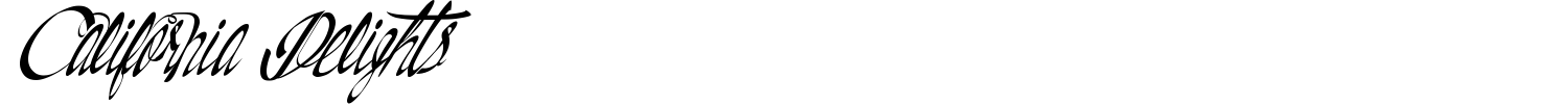 California Delights Font preview