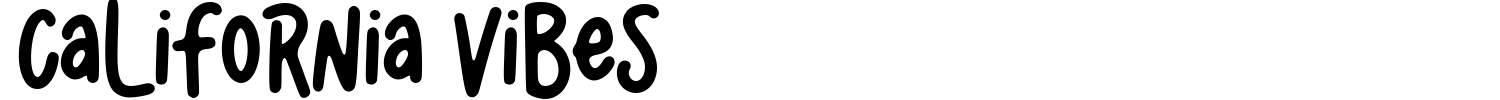California Vibes Font preview