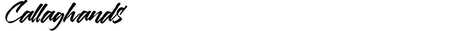 Callaghands Font preview