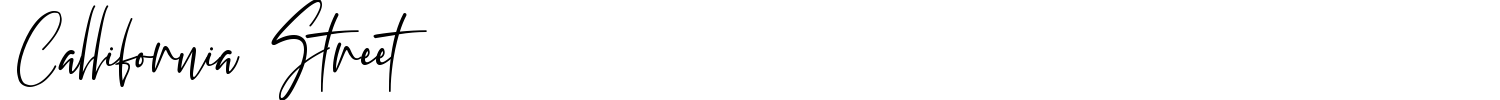 Callifornia Street Font preview