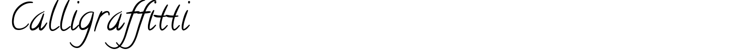 Calligraffitti Font preview