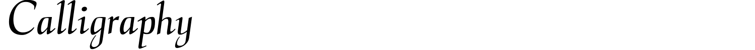 Calligraphy Font preview