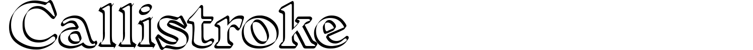 Callistroke Font preview