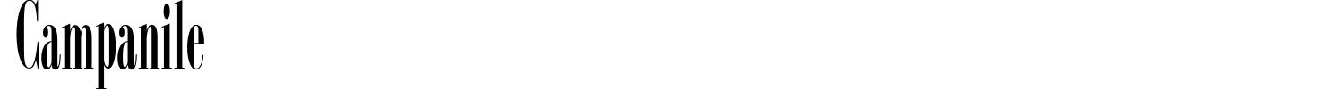 Campanile Font preview