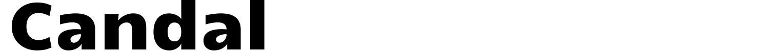 Candal Font preview