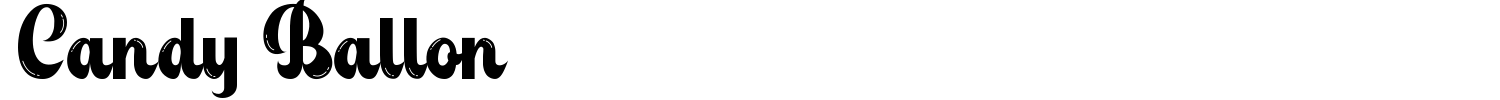 Candy Ballon Font preview