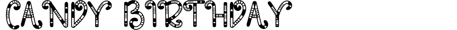Candy Birthday Font preview