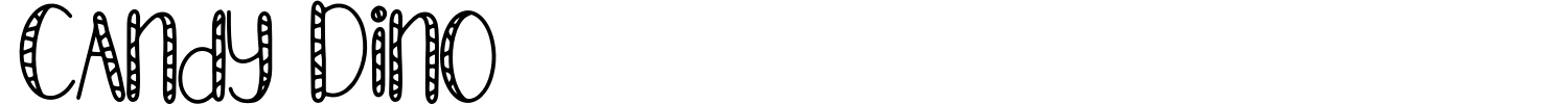 Candy Dino Font preview