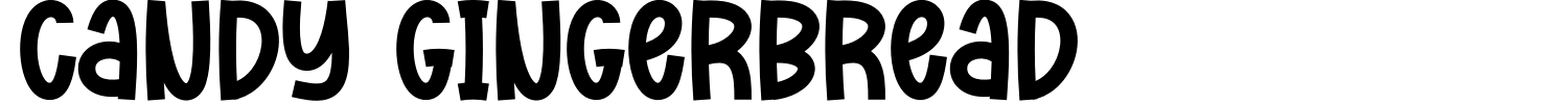 Candy Gingerbread Font preview