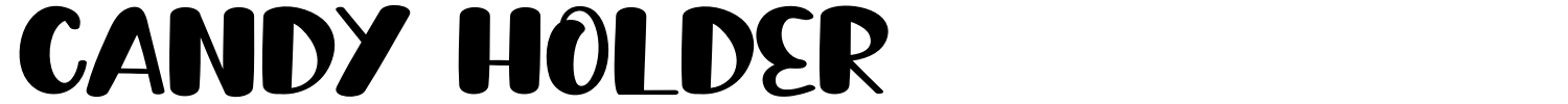 Candy Holder Font preview