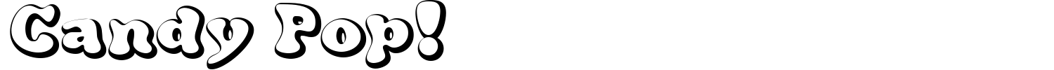 Candy Pop! Font preview