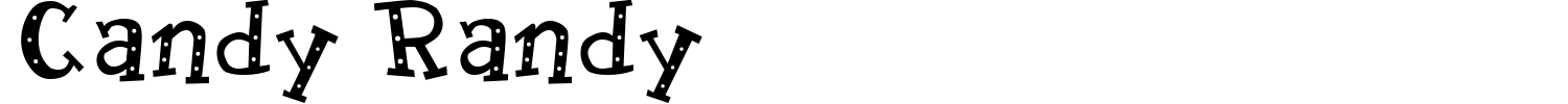 Candy Randy Font preview