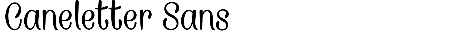 Caneletter Sans Font preview