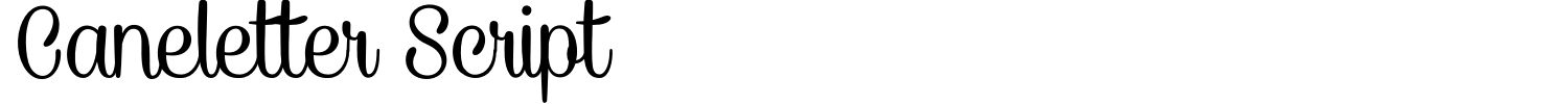 Caneletter Script Font preview