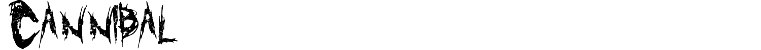 Cannibal Font preview