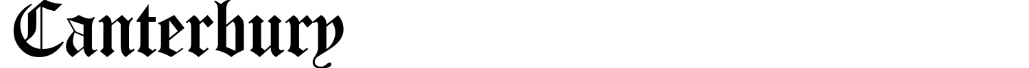 Canterbury Font preview