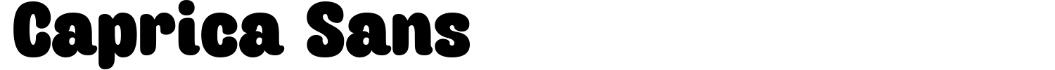 Caprica Sans Font preview