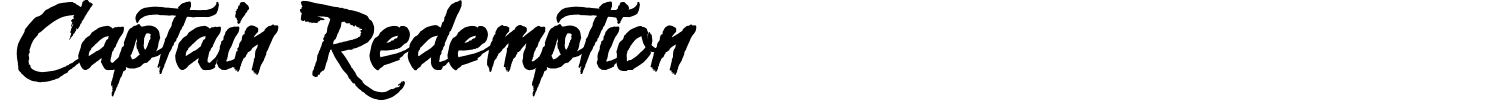 Captain Redemption Font preview