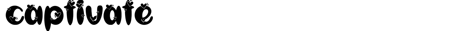 Captivate Font preview