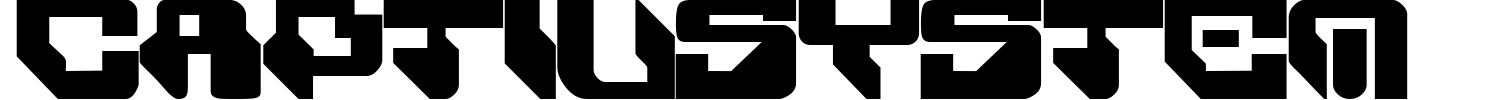 Captivsystem Font preview