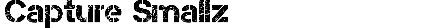 Capture Smallz Font preview