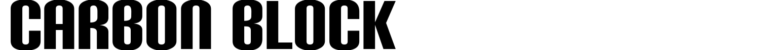 Carbon Block Font preview