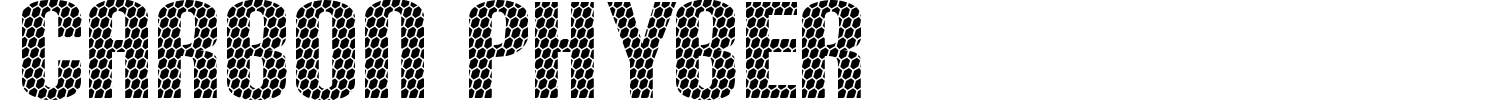 Carbon Phyber Font preview