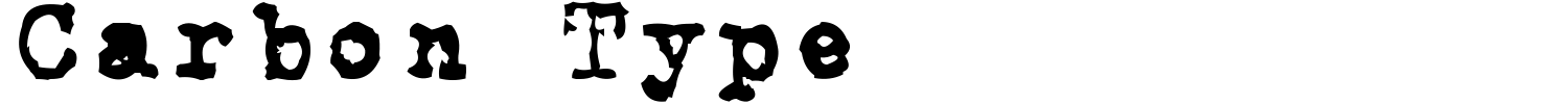 Carbon Type Font preview