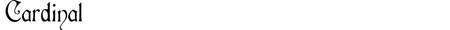 Cardinal Font preview