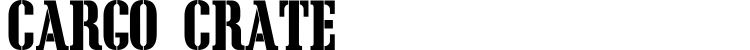 Cargo Crate Font preview