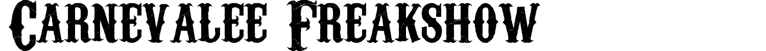 Carnevalee Freakshow Font preview