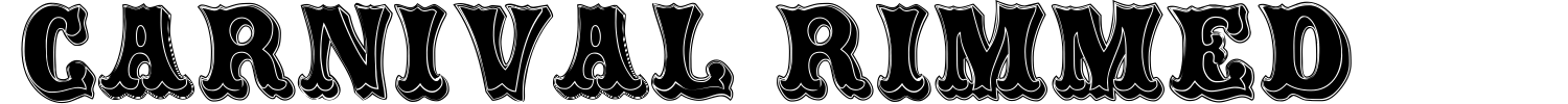 Carnival Rimmed Font preview
