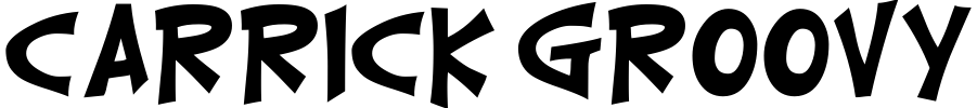 Carrick Groovy Font preview