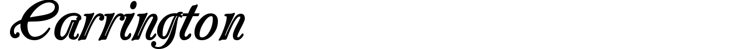 Carrington Font preview
