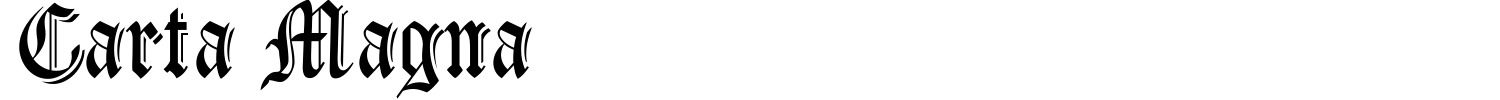 Carta Magna Font preview