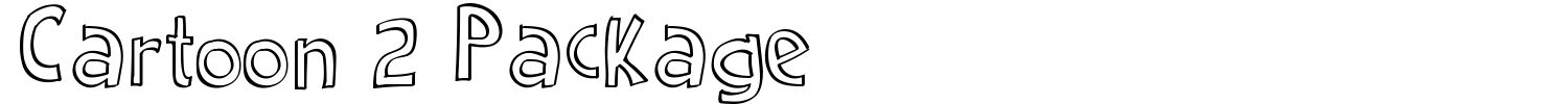 Cartoon 2 Package Font preview