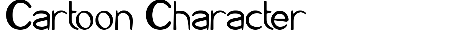 Cartoon Character Font preview
