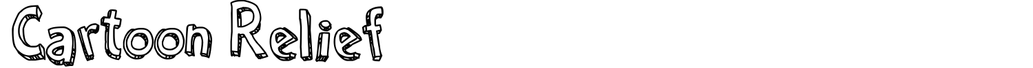 Cartoon Relief Font preview
